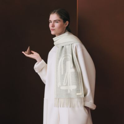 グレー - レディス カシミヤショール＆ストール | Hermès - エルメス